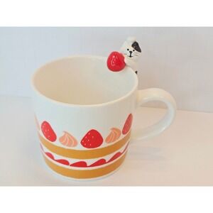 Decole CONCOMBRE Strawberry Workshop Kitten Mug Model ZCB-62721 3D Cat Kawaii